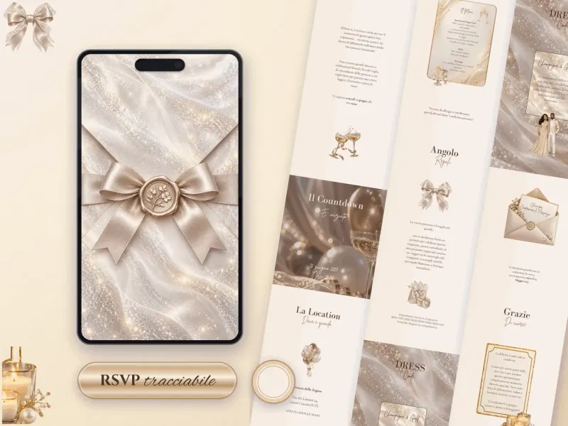Anteprima dell'invito Invito compleanno Champagne Glow per Compleanno