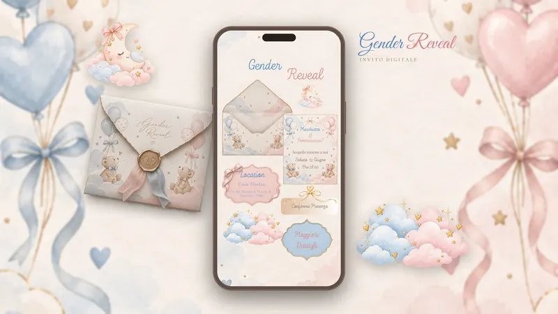 Anteprima dell'invito Invito Gender Reveal - Orsetti per Gender reveal