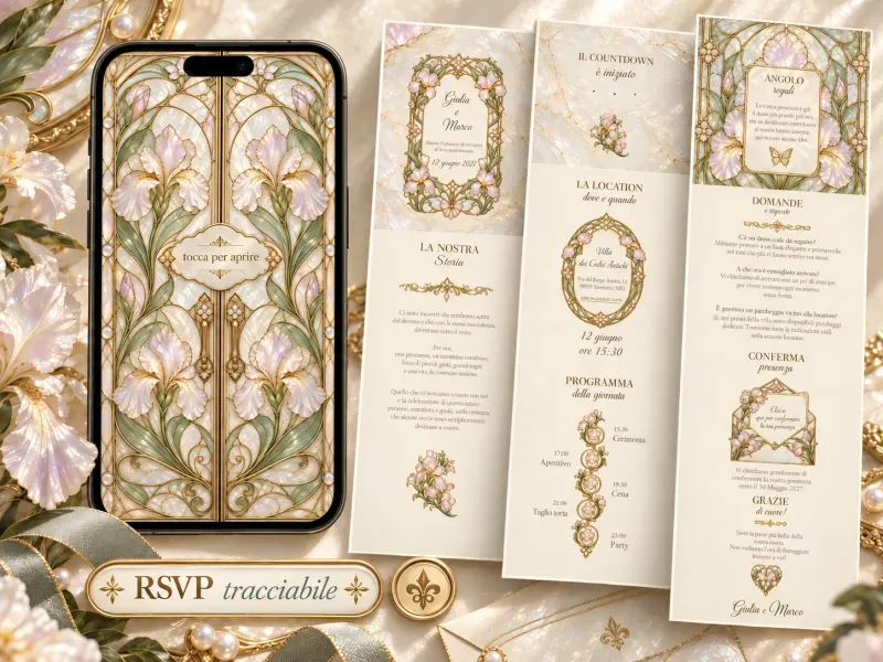 Anteprima del template Invito matrimonio - Opaline